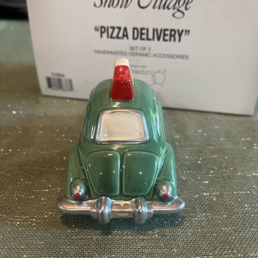 Dept 56 The Original Snow Village "Pizza Delivery" #54866-Excellent! - Picture 8 of 12